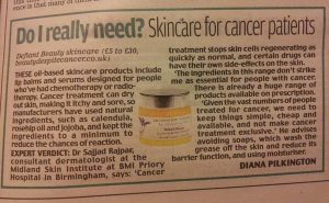 Dr Rajpar gives expert verdict to Daily Mail on skin care product